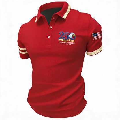 🦅 America 250th Anniversary Men’s Eagle Polo Shirt – Classic Breathable Comfort for Summer 2026 🇺🇸