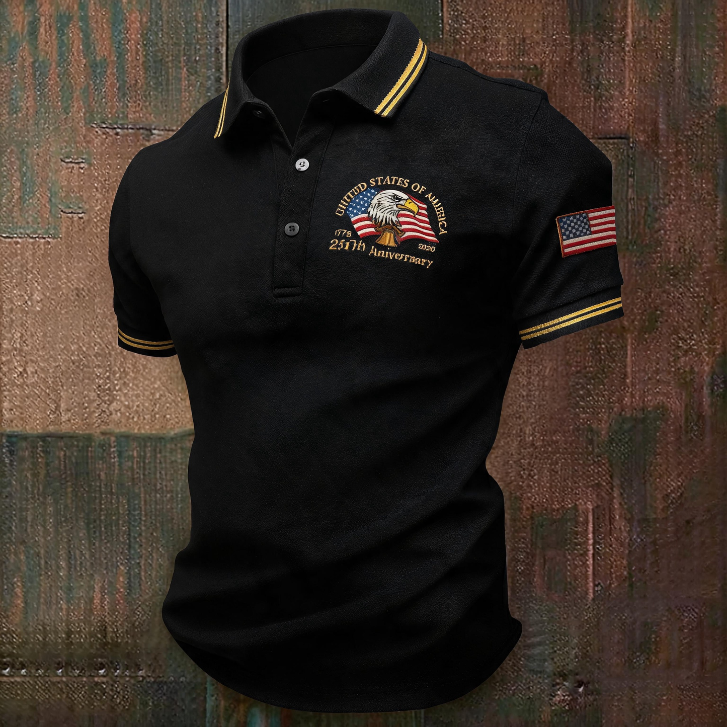 🦅 America 250th Anniversary Men’s Eagle Polo Shirt – Classic Breathable Comfort for Summer 2026 🇺🇸