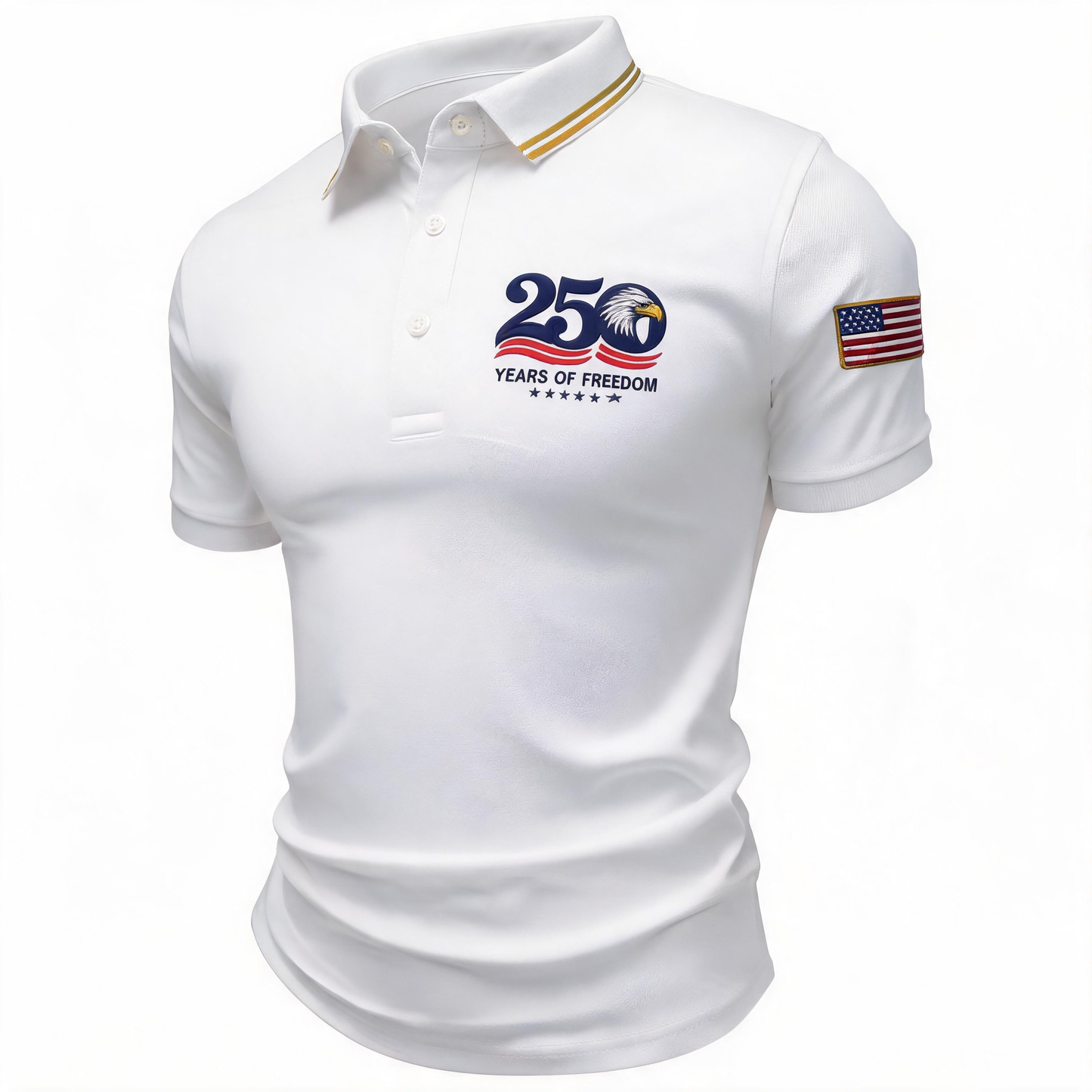 🦅 America 250th Anniversary Men’s Eagle Polo Shirt – Classic Breathable Comfort for Summer 2026 🇺🇸