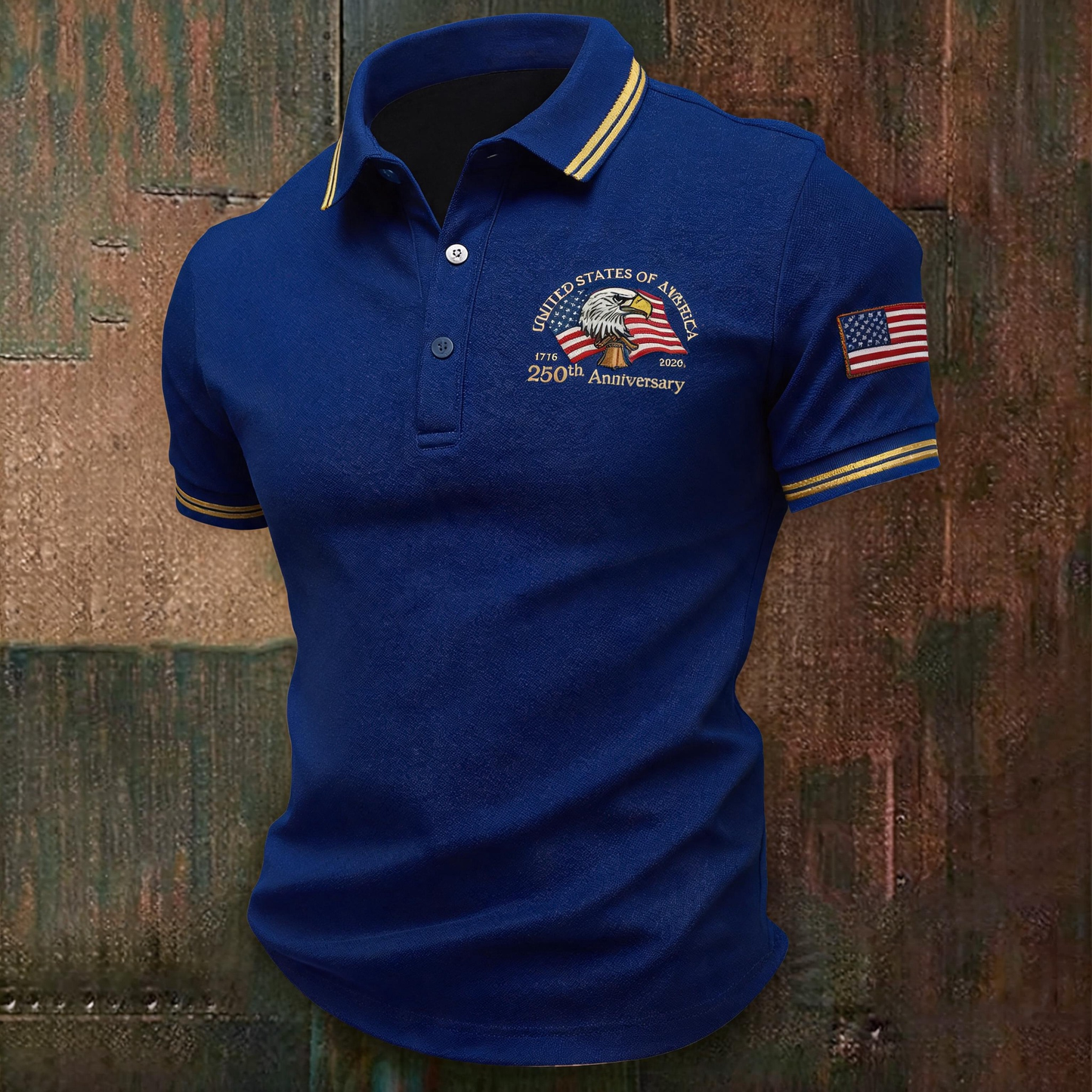 🦅 America 250th Anniversary Men’s Eagle Polo Shirt – Classic Breathable Comfort for Summer 2026 🇺🇸