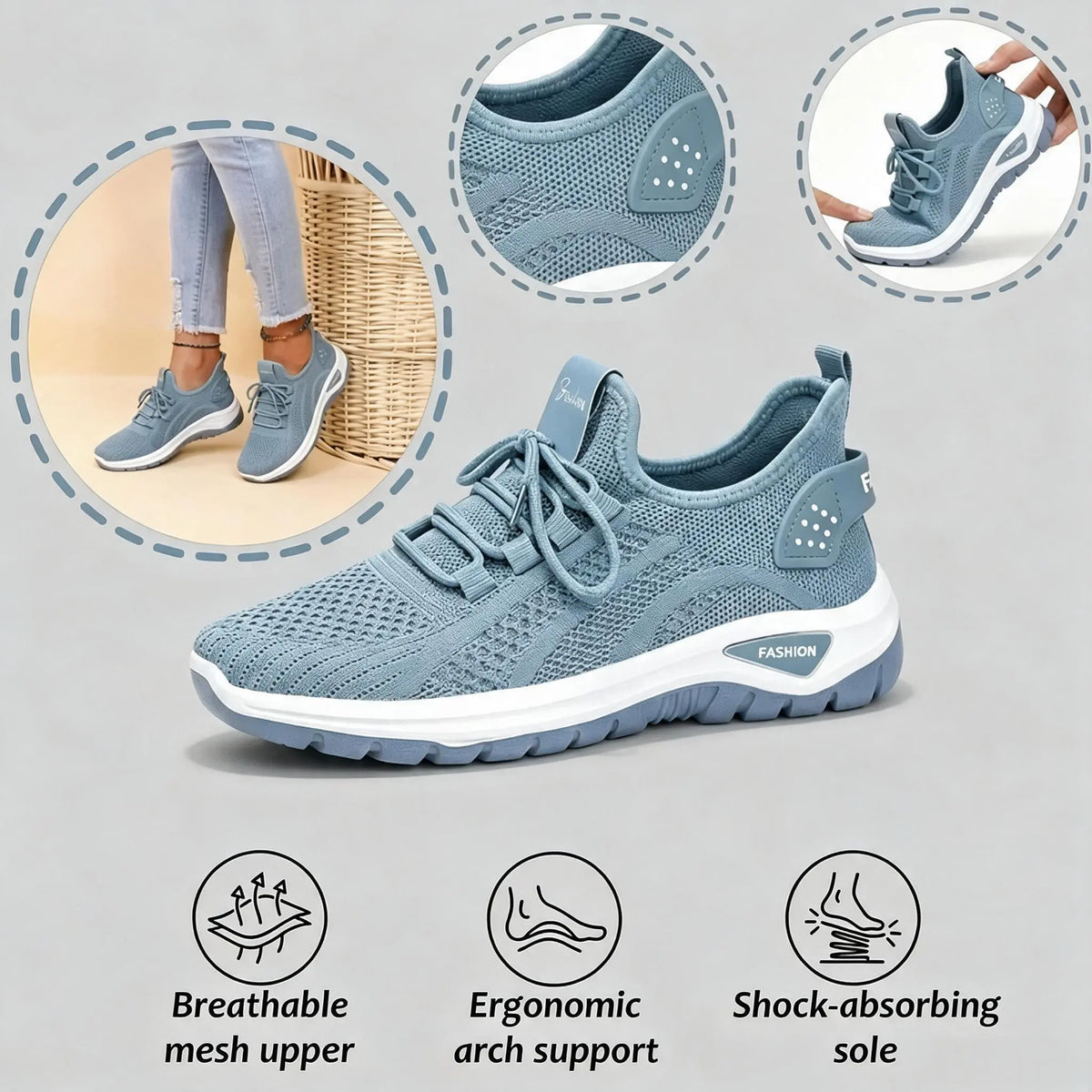 🔥 At Least 50% Off All Products! Orthopedic Women's Shoes with Soft, Cushioned Soles – Comfortable, Pain-Free Walking All Day!