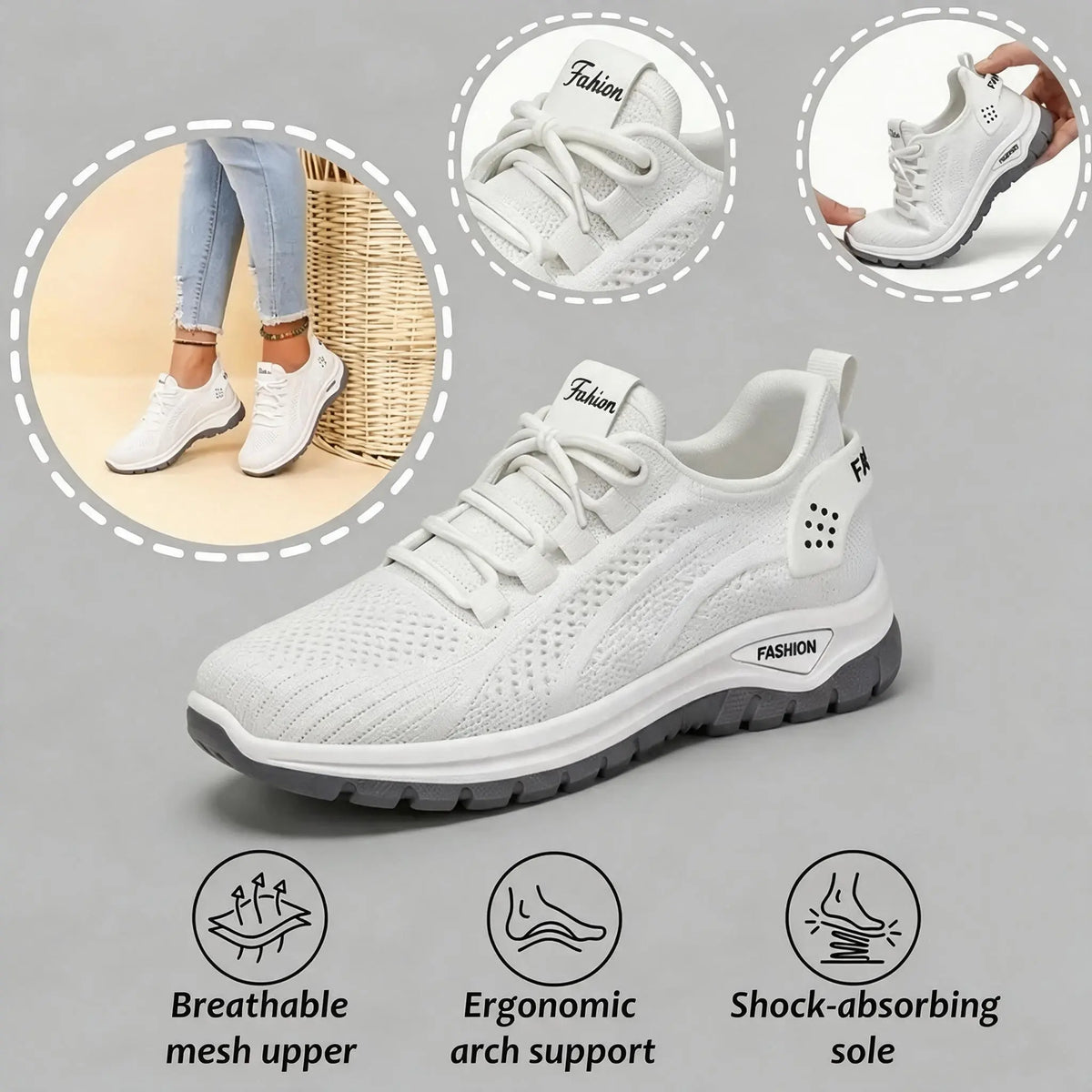 🔥 At Least 50% Off All Products! Orthopedic Women's Shoes with Soft, Cushioned Soles – Comfortable, Pain-Free Walking All Day!