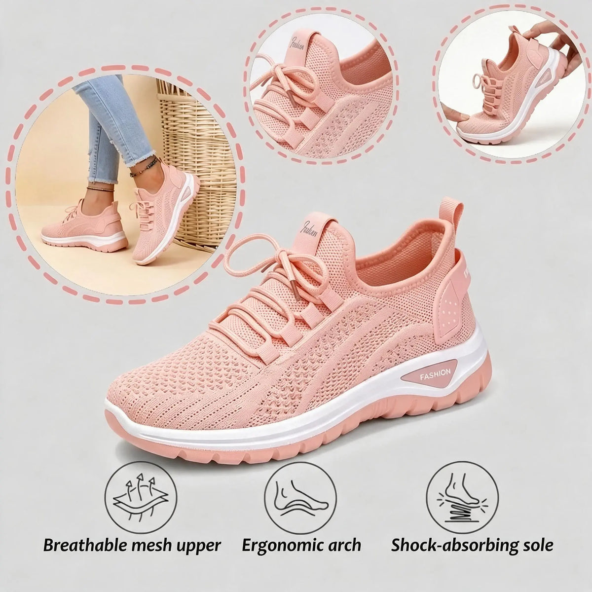 🔥 At Least 50% Off All Products! Orthopedic Women's Shoes with Soft, Cushioned Soles – Comfortable, Pain-Free Walking All Day!