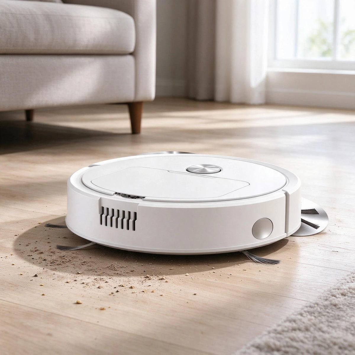 3-in-1 Robot Vacuum Cleaner with Mop, USB Charging & Cordless Operation – Smart Home Cleaning Assistant