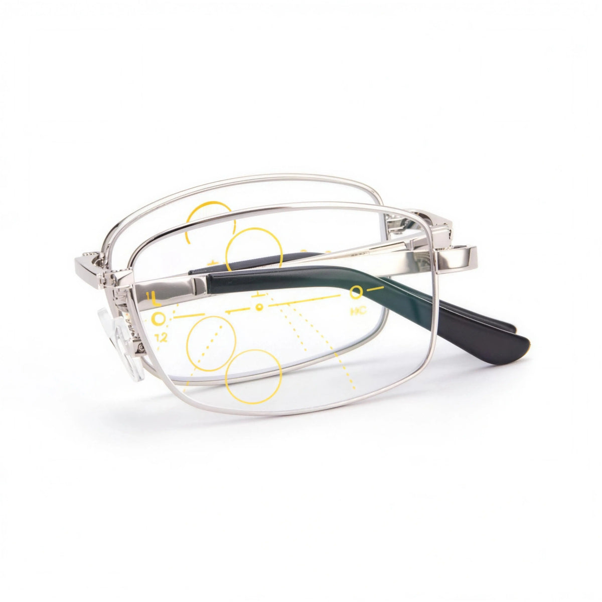 Men’s Multifocal Folding Reading Glasses with Blue Light Protection – Clear Vision for Near and Far ✨
